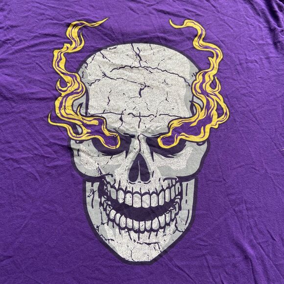 WWE ST PAUL 3:16 SKULL FLAMES PRINT TEE SHIRT MENS XXL - Picture 3 of 6
